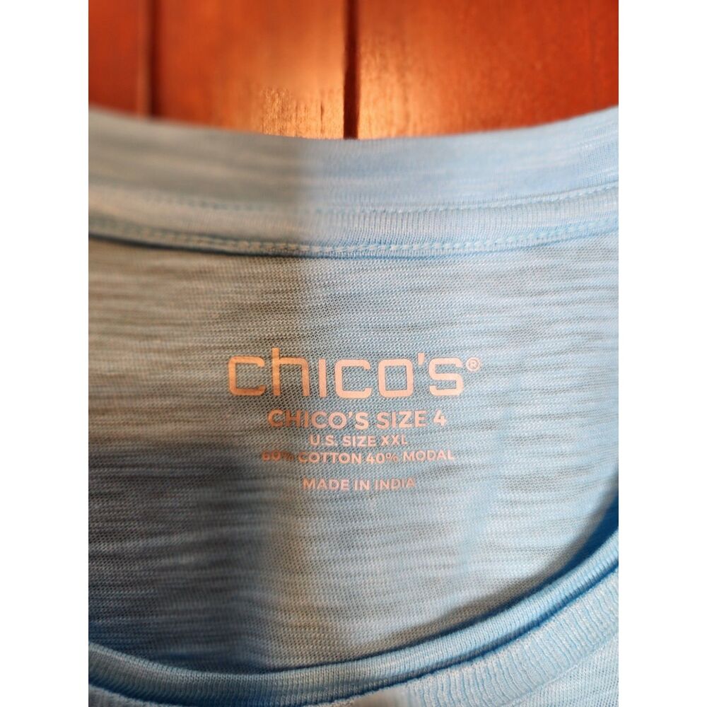 3 Pack of T-Shirts by Chico's & D&Co. Black, Blue, and Off-White Womens Size 2XL - Picture 6 of 13